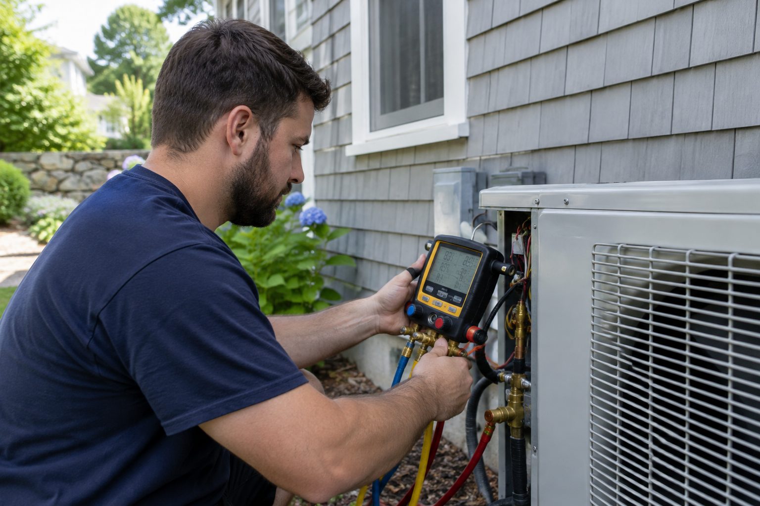 hvac technician tune up gauges